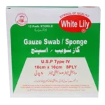 GAUZE WHITE LILLY