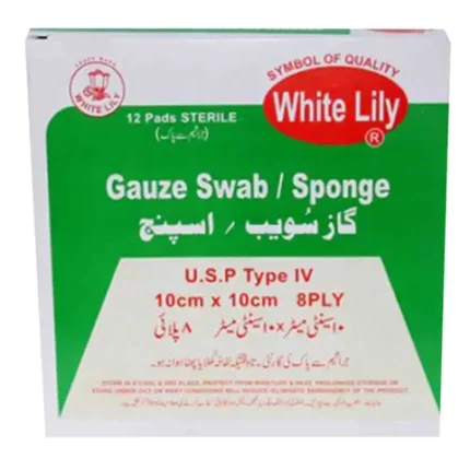 GAUZE WHITE LILLY