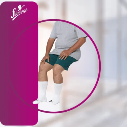 Smart Flamingo Diabetic Socks - 2200 - White