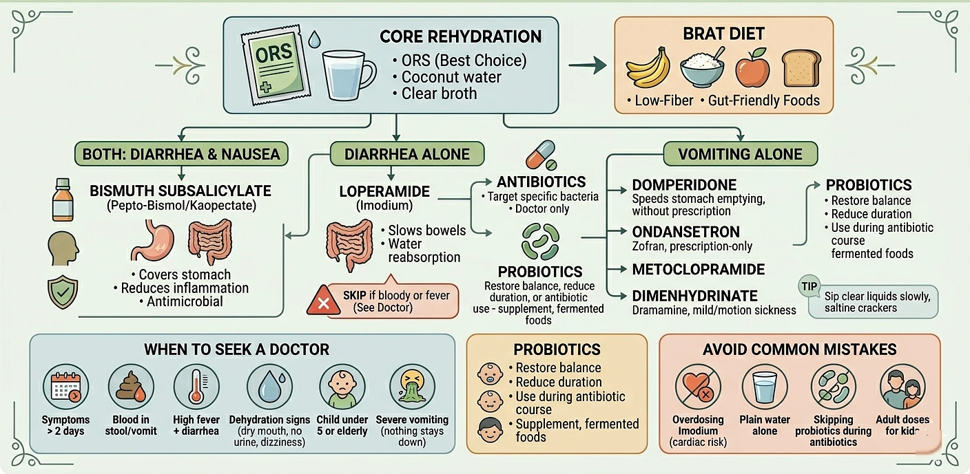 Best Medicine for Diarrhea and Vomiting