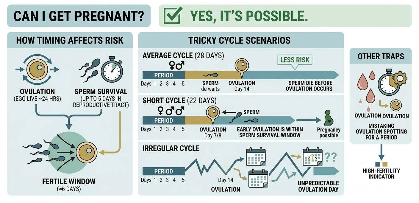 Get Pregnant if I Have Sex During My Period